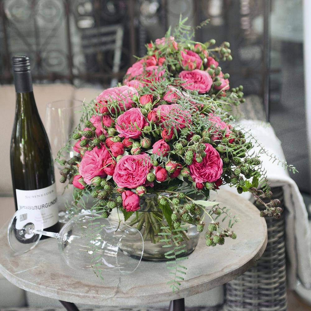 Trandafir Floribunda magenta Baronesse, inflorire repetata - Image 6